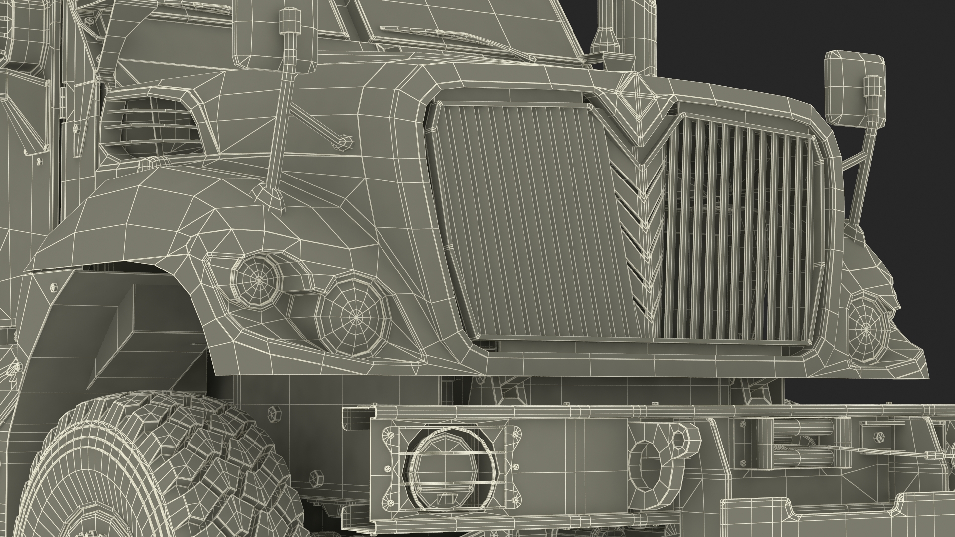 3D model SWAT Vehicle International MaxxPro Simple Interior