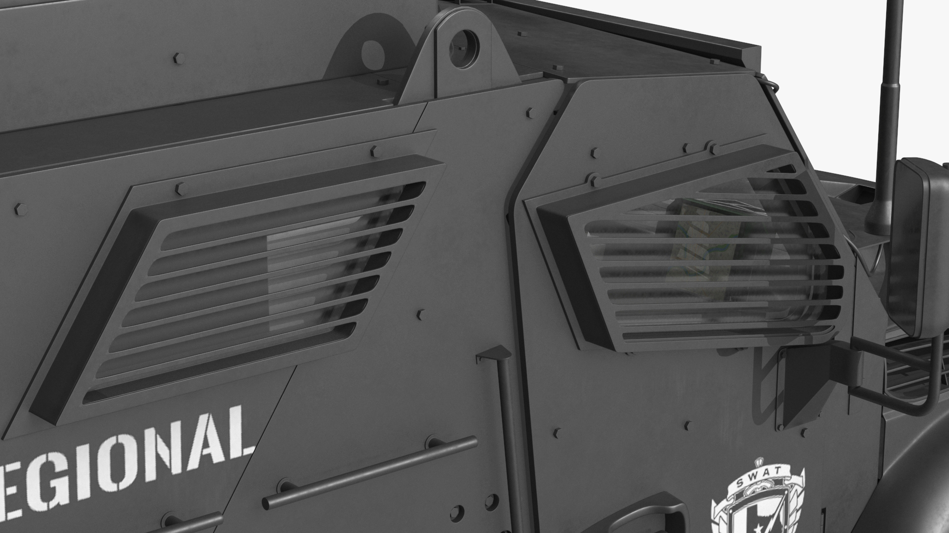3D model SWAT Vehicle International MaxxPro Simple Interior