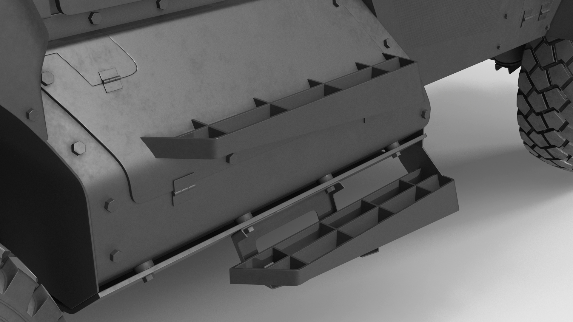 3D model SWAT Vehicle International MaxxPro Simple Interior
