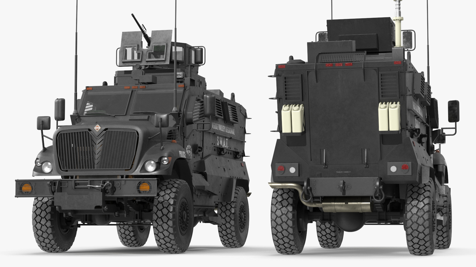 3D model SWAT Vehicle International MaxxPro Simple Interior