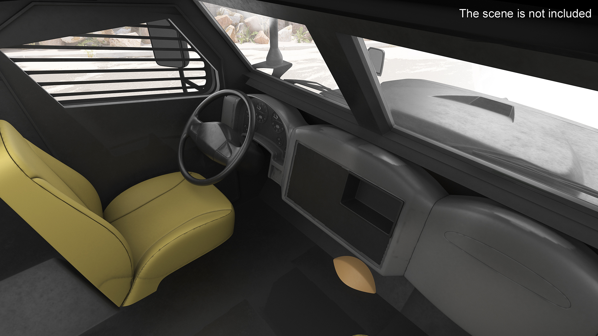 3D model SWAT Vehicle International MaxxPro Simple Interior
