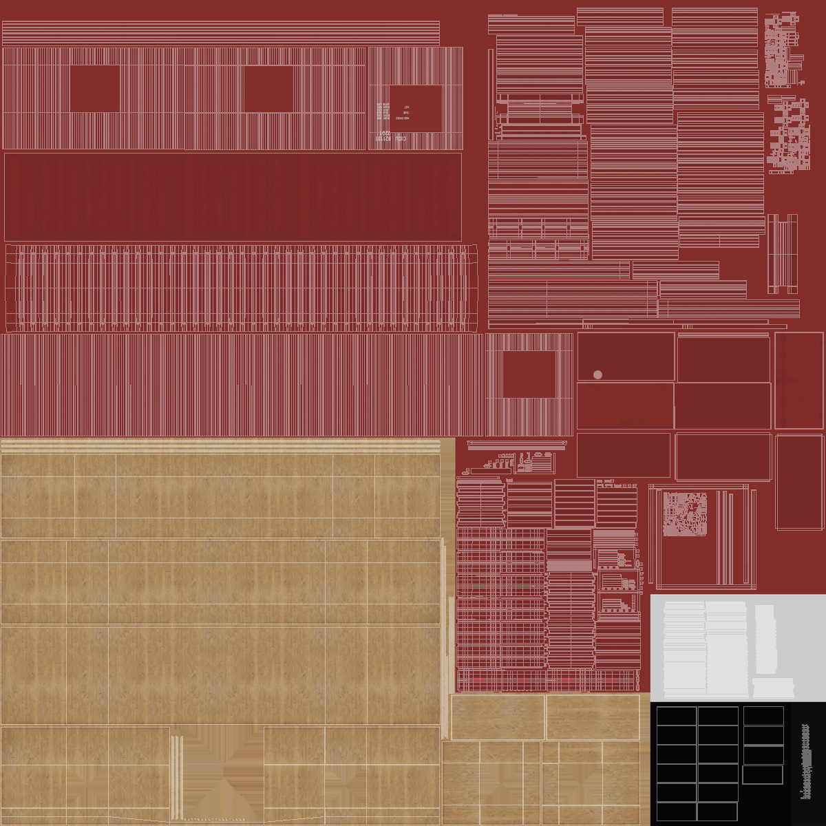 3D model Red Container Office with Wide Door