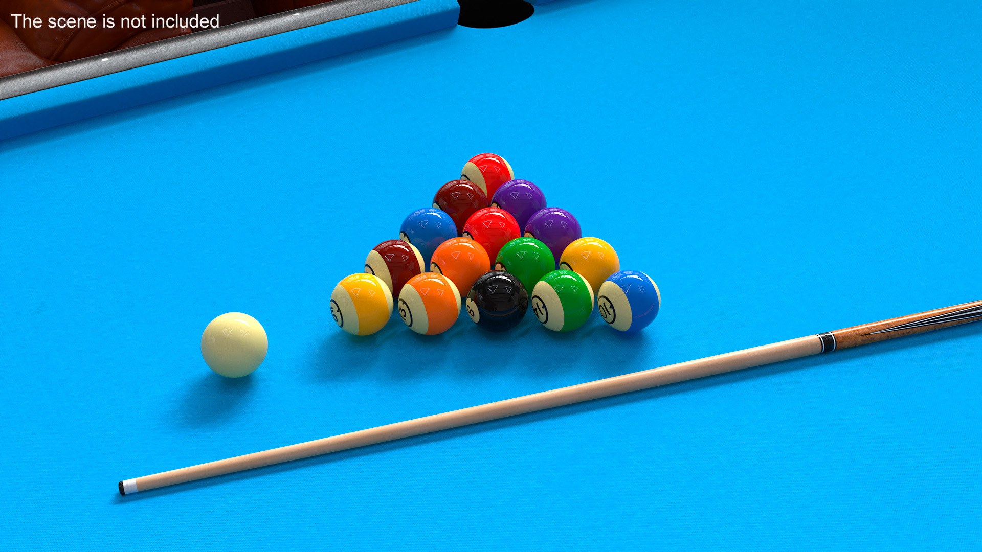 3D model Vintage Billiard Ball Set