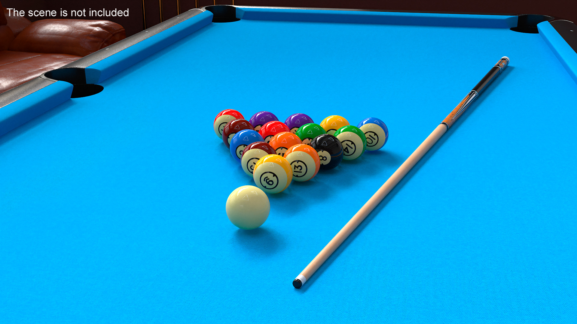 3D model Vintage Billiard Ball Set