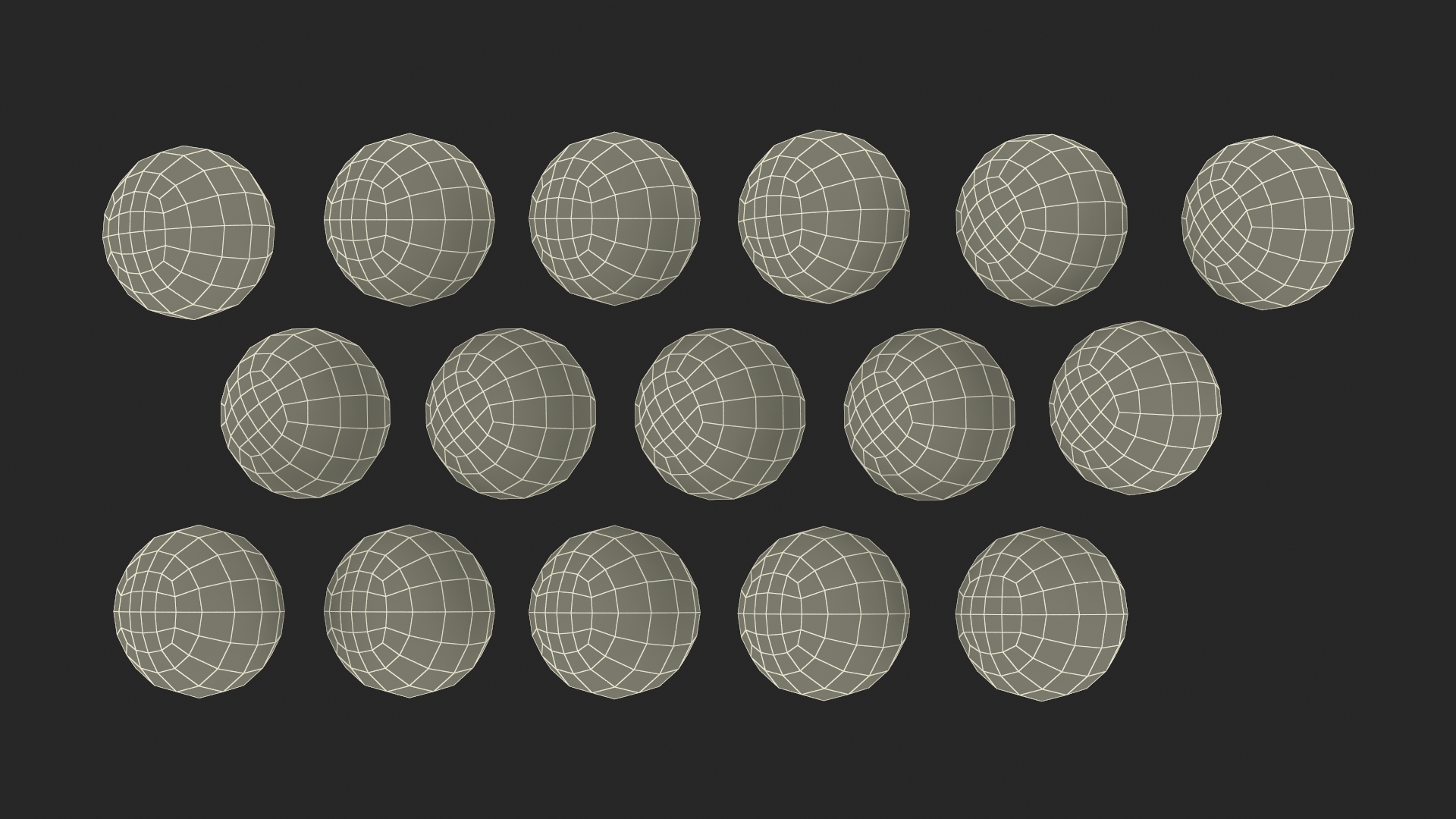 3D model Vintage Billiard Ball Set