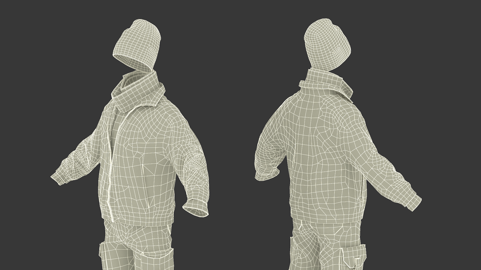 3D Ragged Clothes Set model