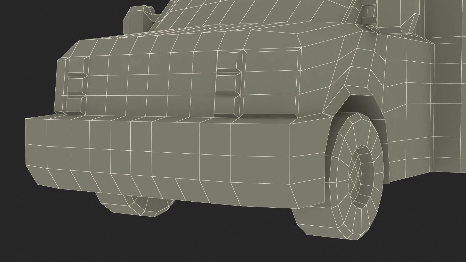 3D Low Poly Stylized Model Ambulance model