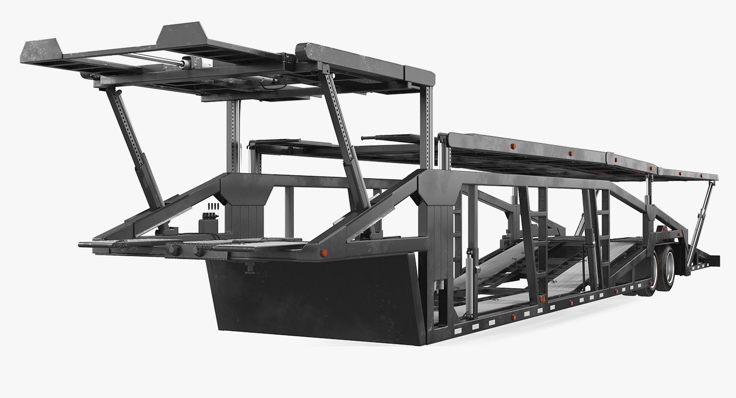 3D Car Hauler Trailer Generic