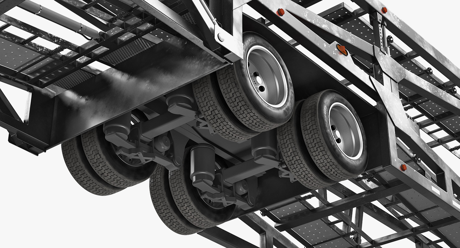 3D Car Hauler Trailer Generic