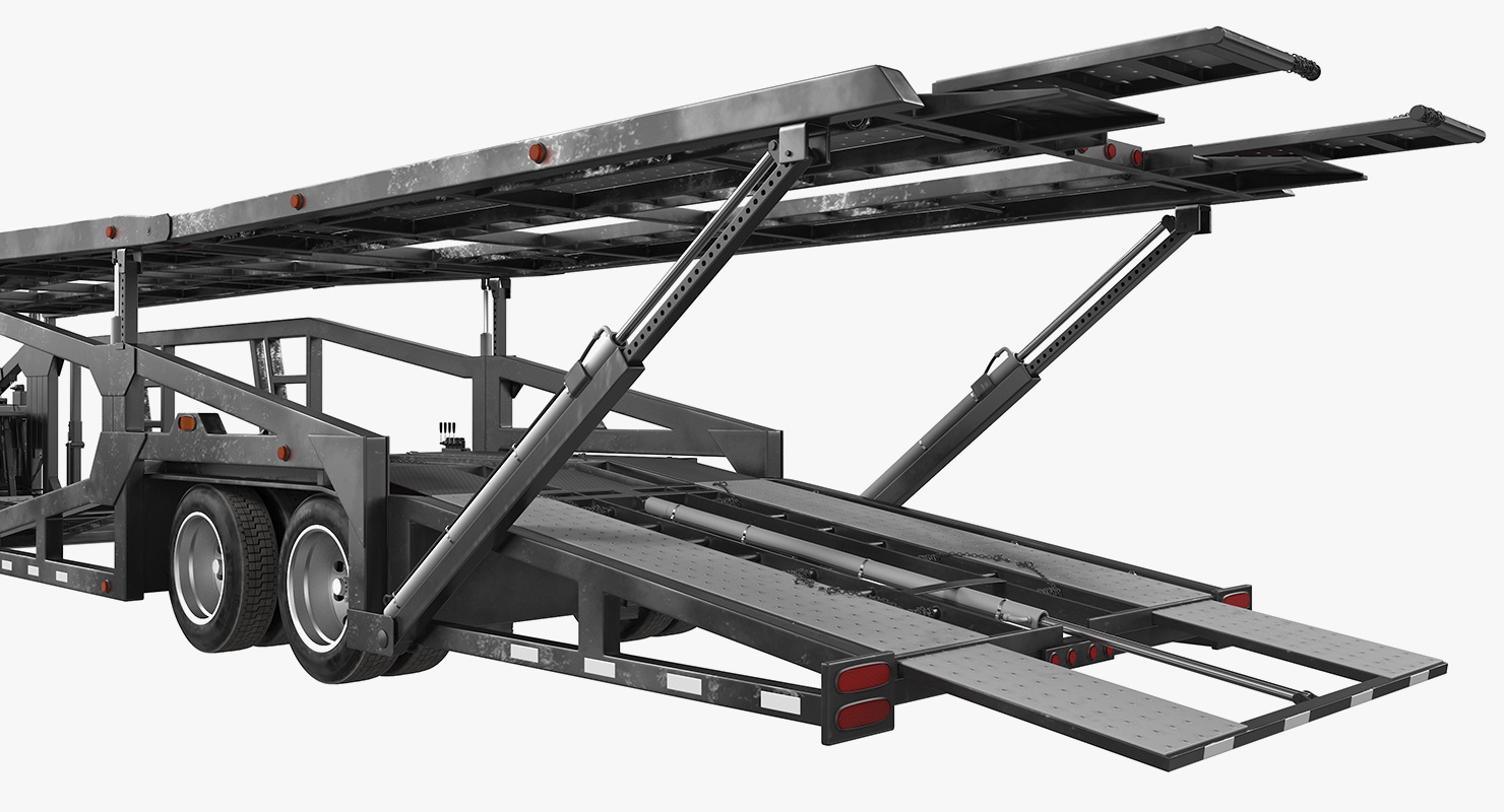 3D Car Hauler Trailer Generic
