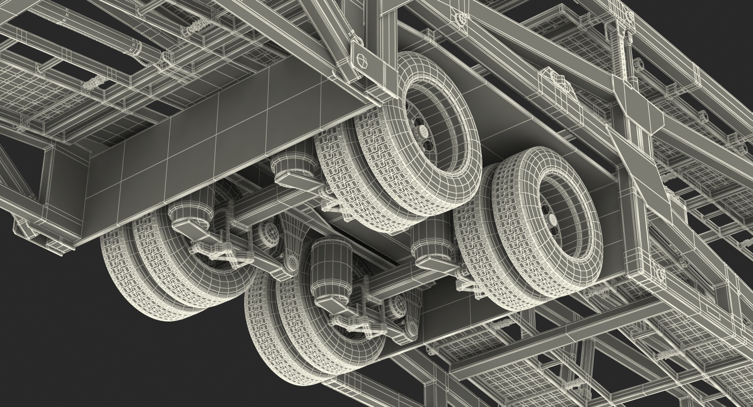 3D Car Hauler Trailer Generic