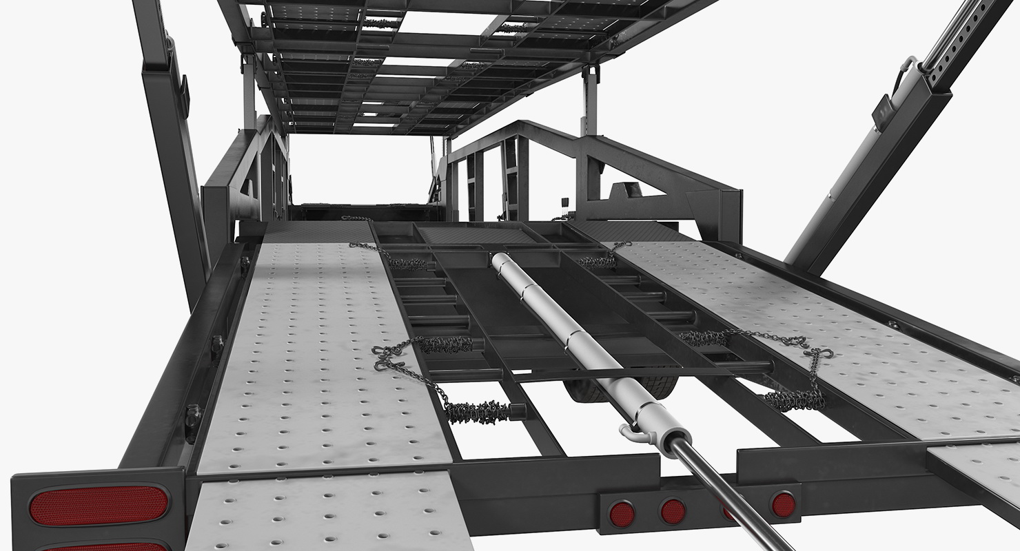 3D Car Hauler Trailer Generic