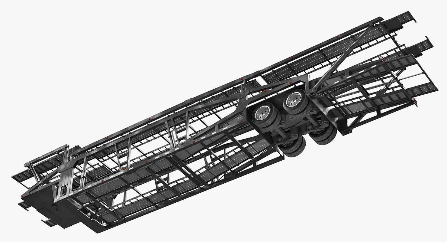 3D Car Hauler Trailer Generic