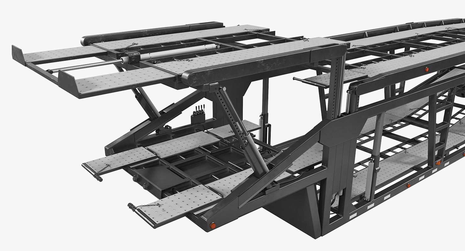 3D Car Hauler Trailer Generic