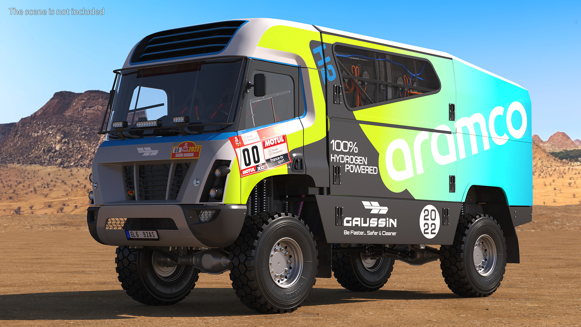 Hydrogen Racing Truck Gaussin H2 3D