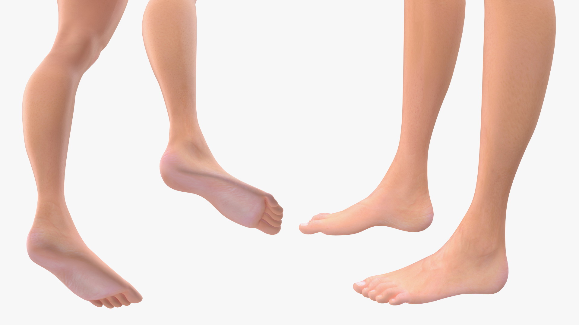 3D Nude Girl Standing Pose model