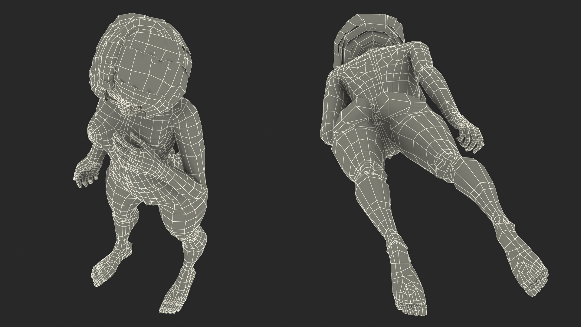 3D Nude Girl Standing Pose model