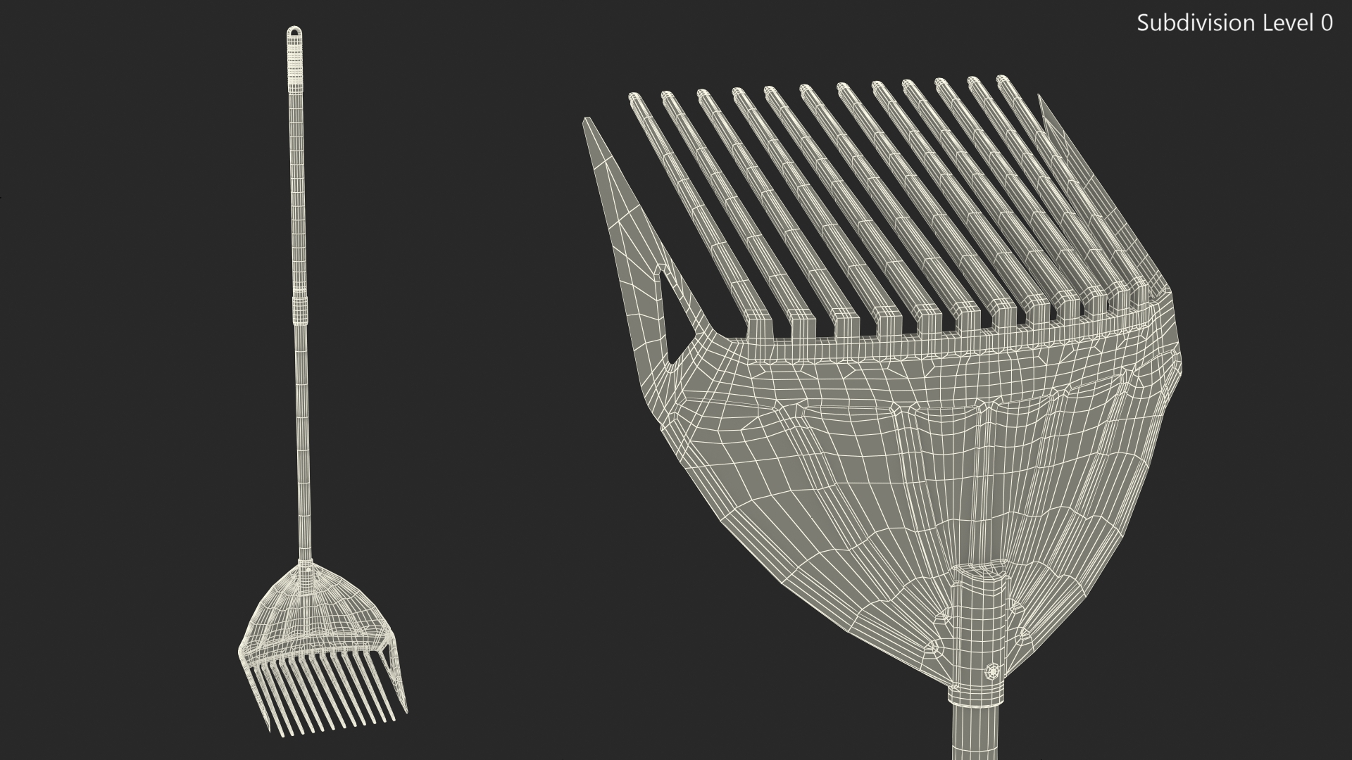 3D MLTOOLS Combined Rake Shovel and Sieve model