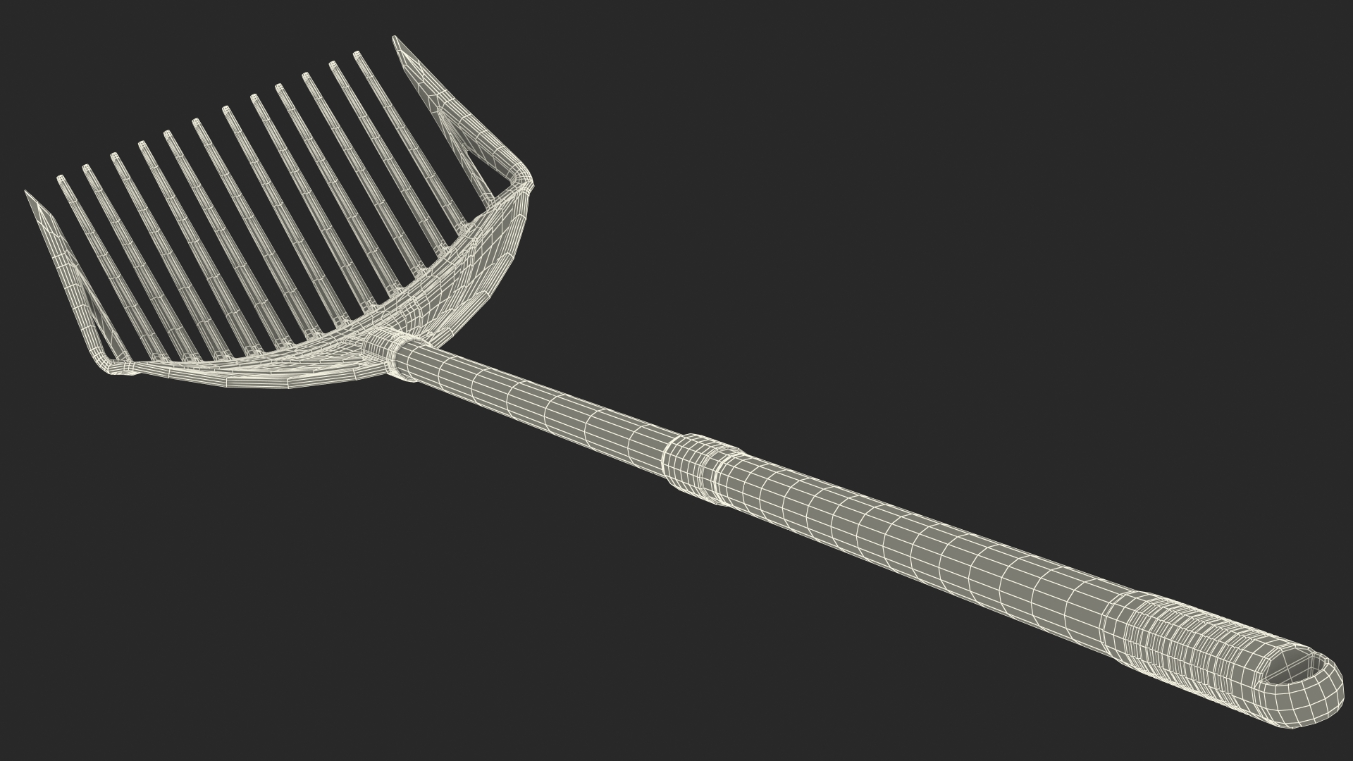 3D MLTOOLS Combined Rake Shovel and Sieve model