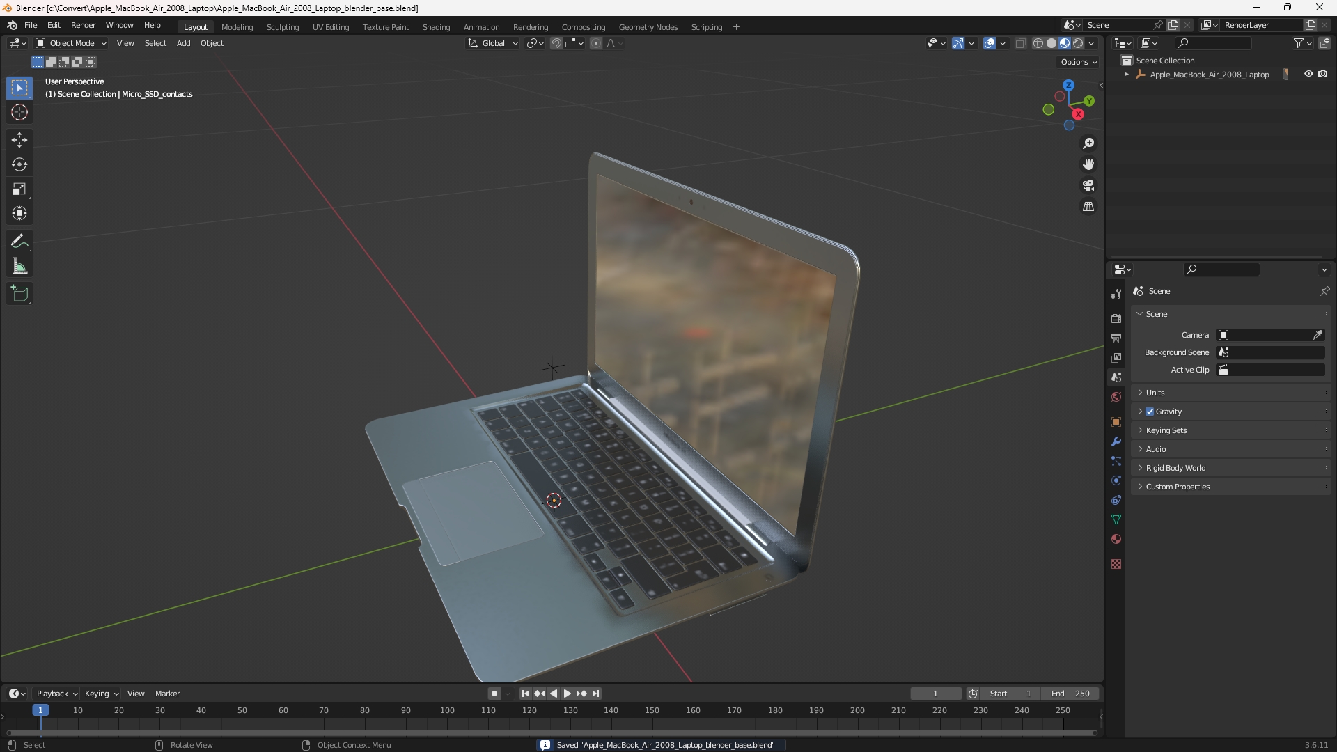 Apple MacBook Air 2008 Laptop - view 10