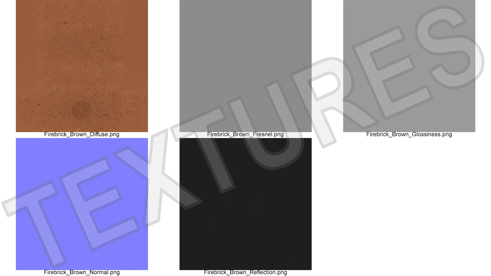 3D Rectangle Brown Fire Brick