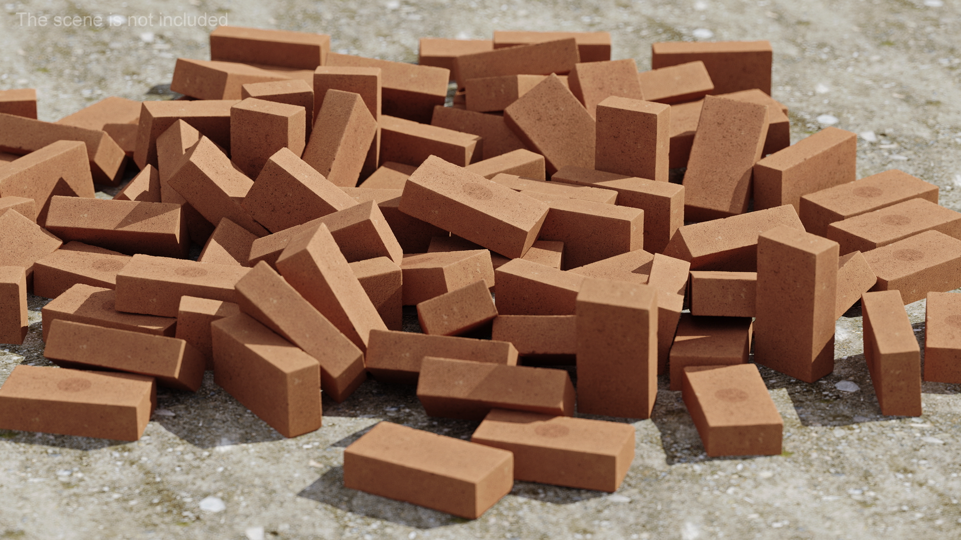 3D Rectangle Brown Fire Brick