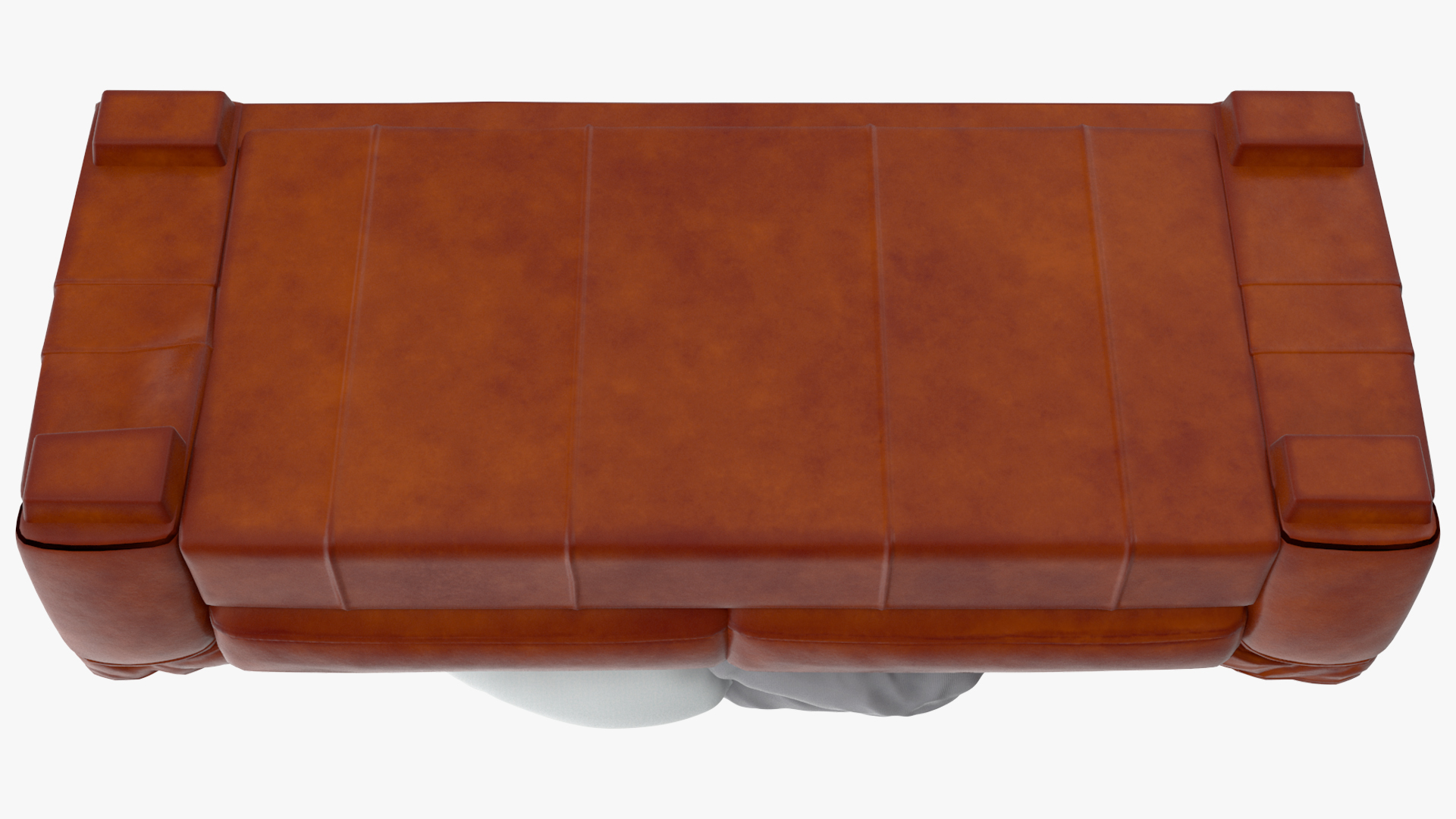 3D model Fat Man Lying on the Couch Fur