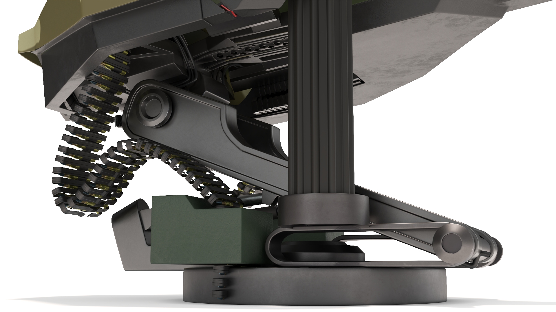 3D Camouflaged Turret for Interceptor Car model