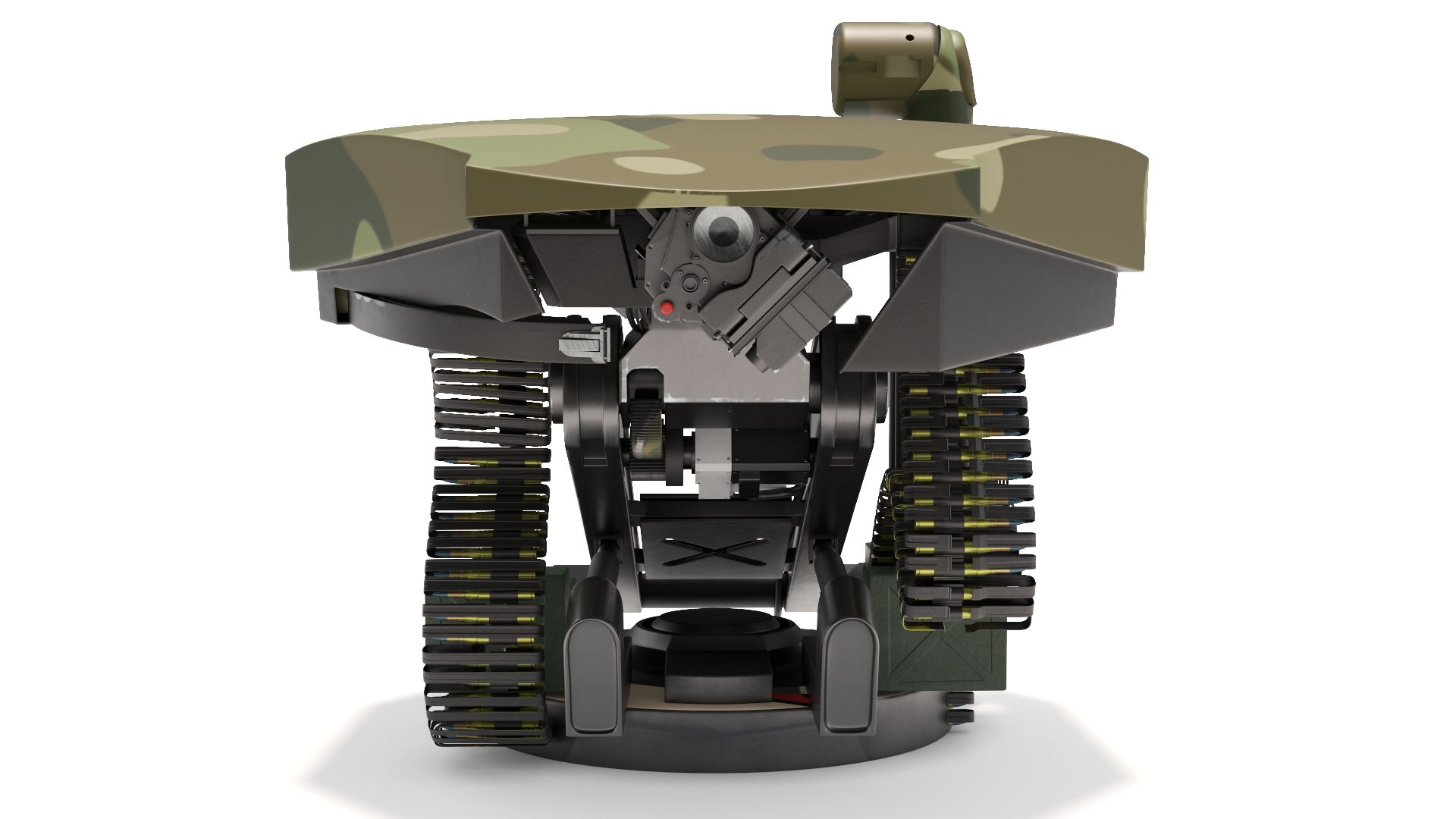 3D Camouflaged Turret for Interceptor Car model