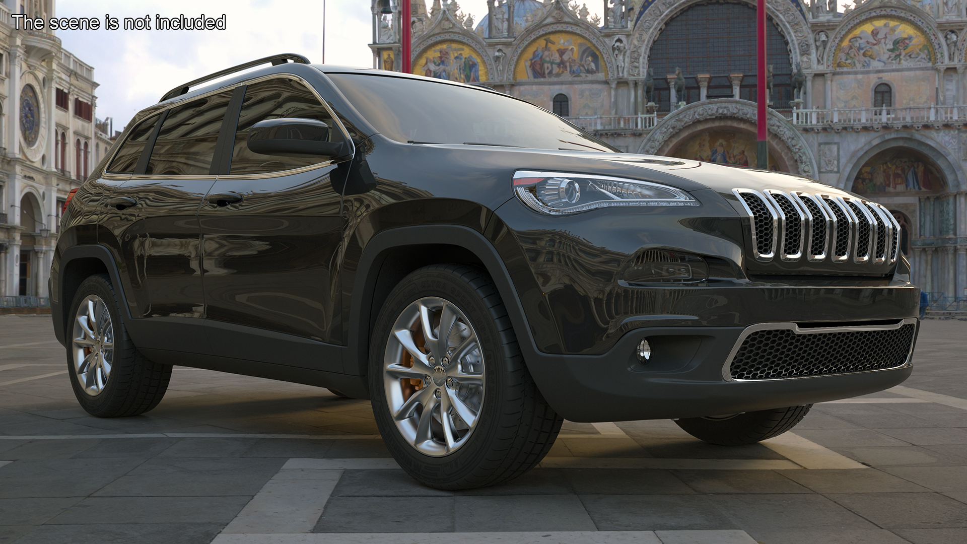 Modern SUV Rigged 3D