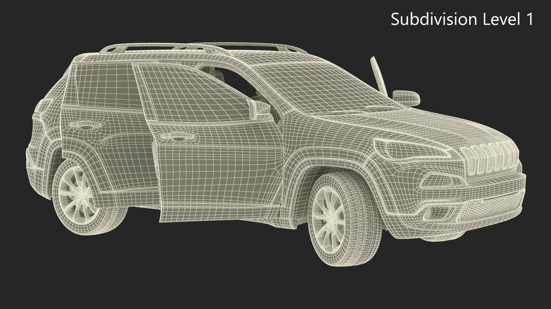 Modern SUV Rigged 3D
