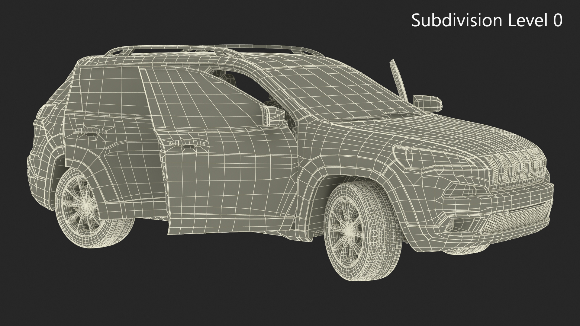 Modern SUV Rigged 3D