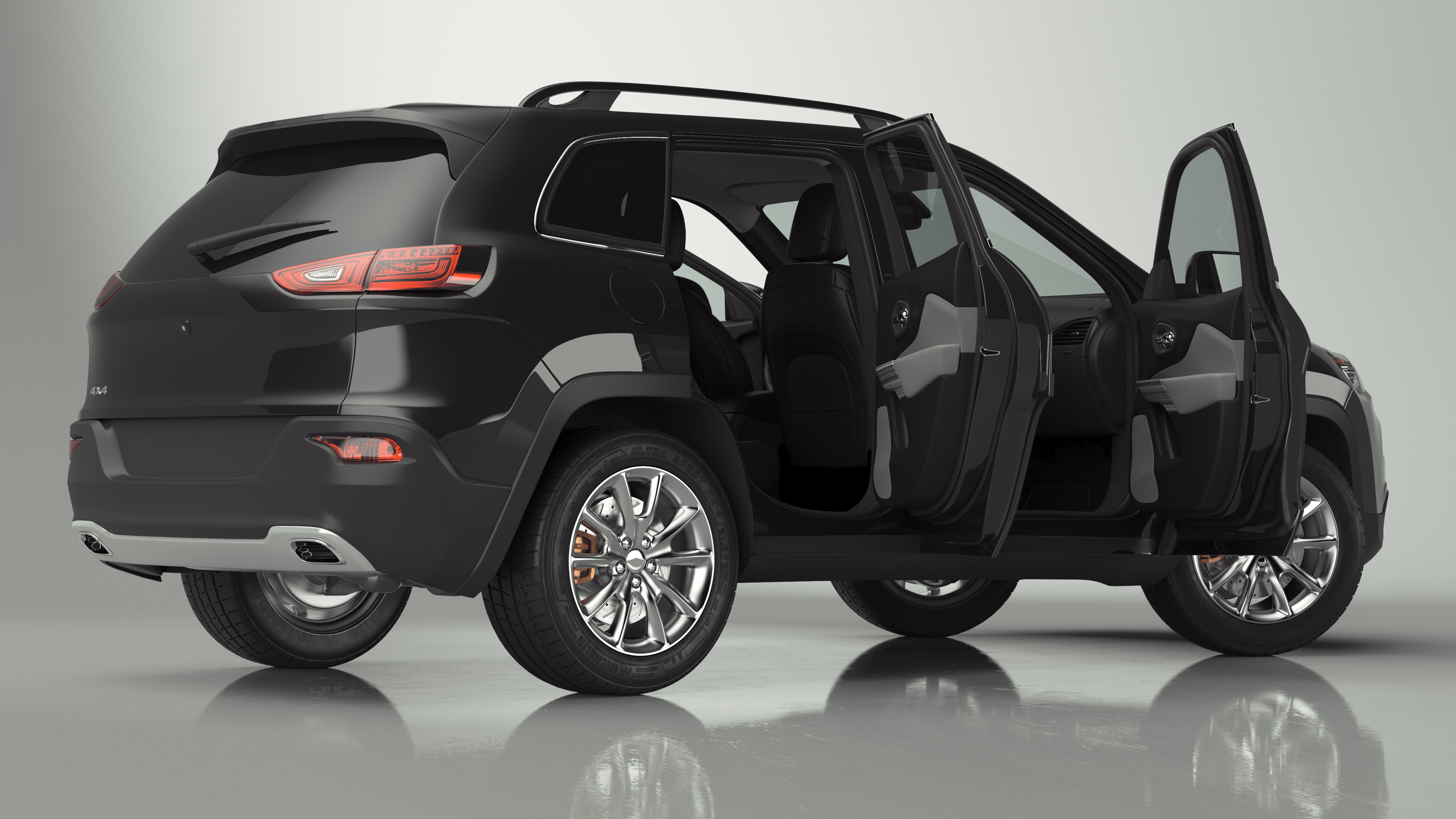Modern SUV Rigged 3D