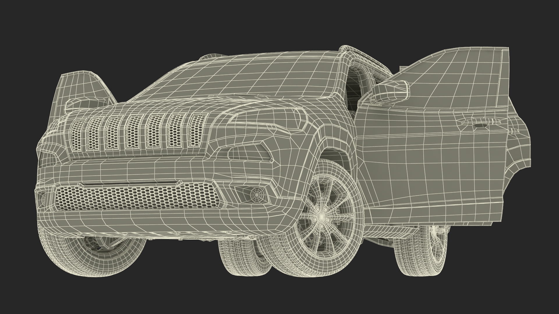 Modern SUV Rigged 3D