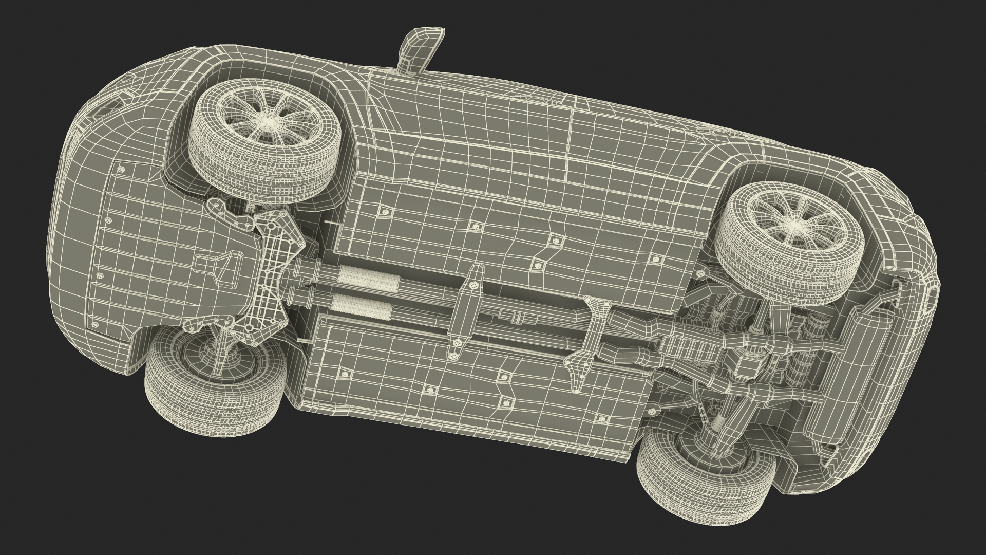 Modern SUV Rigged 3D
