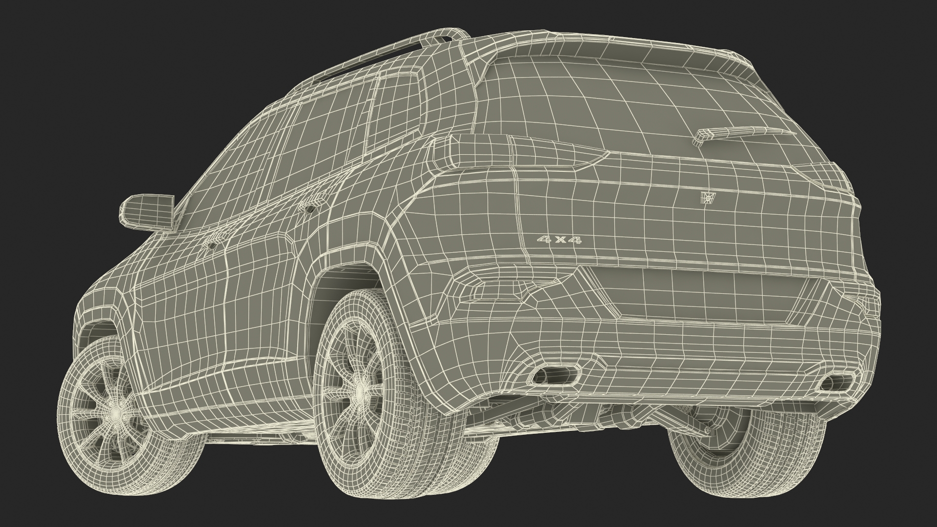Modern SUV Rigged 3D
