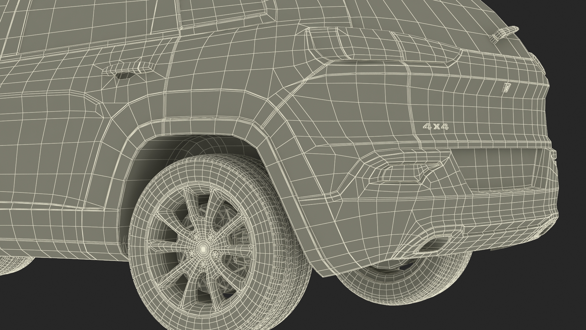 Modern SUV Rigged 3D