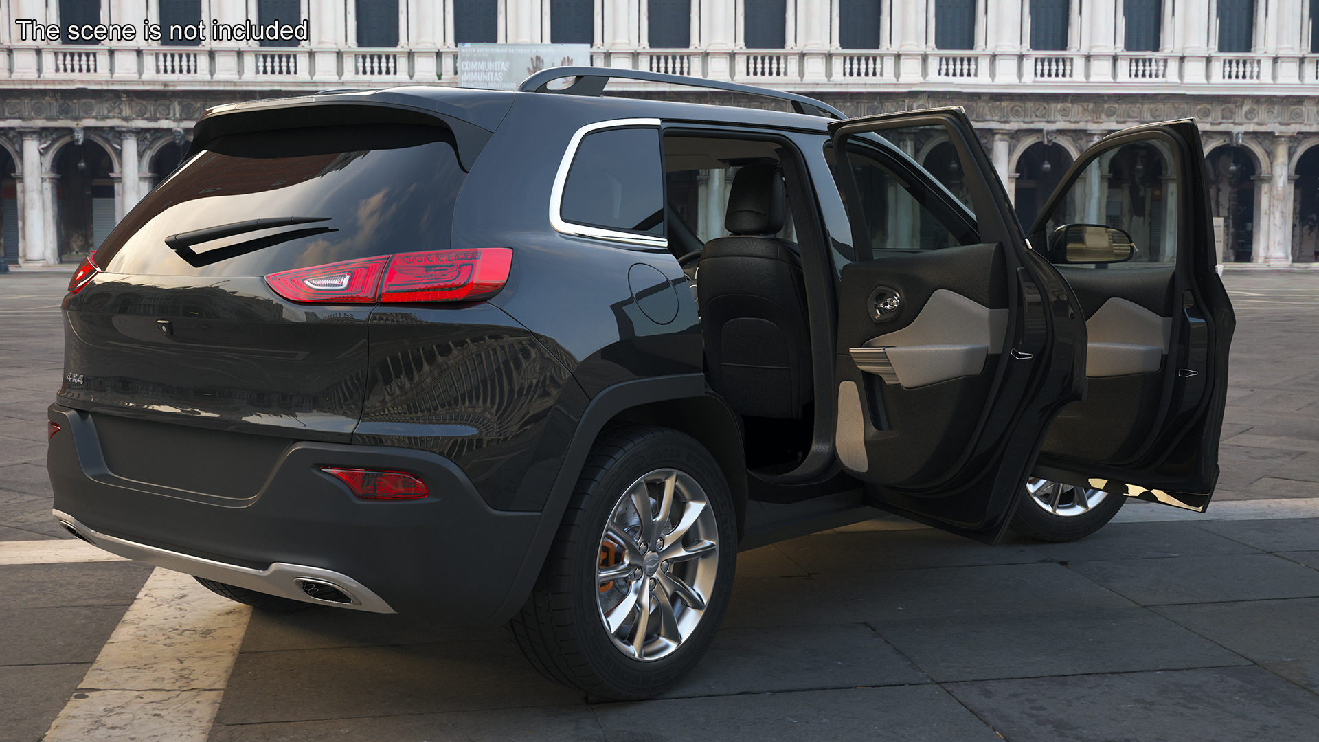 Modern SUV Rigged 3D