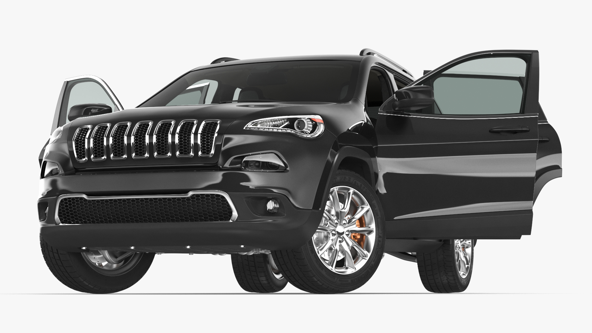 Modern SUV Rigged 3D