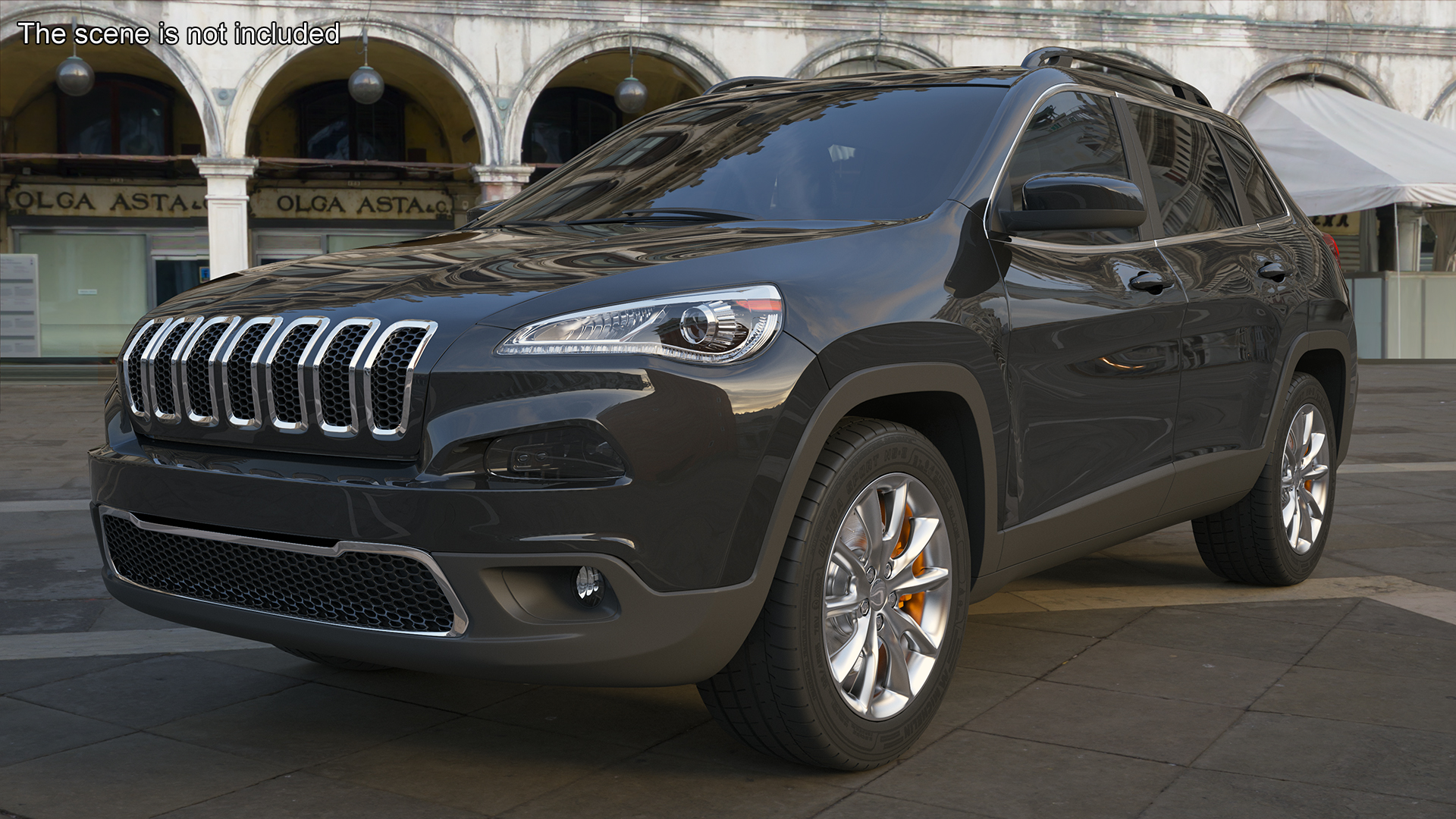 Modern SUV Rigged 3D
