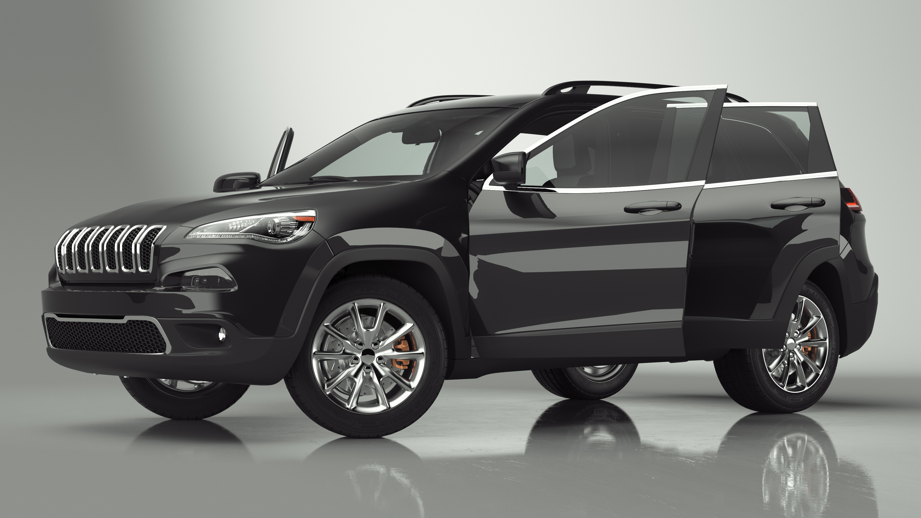 Modern SUV Rigged 3D
