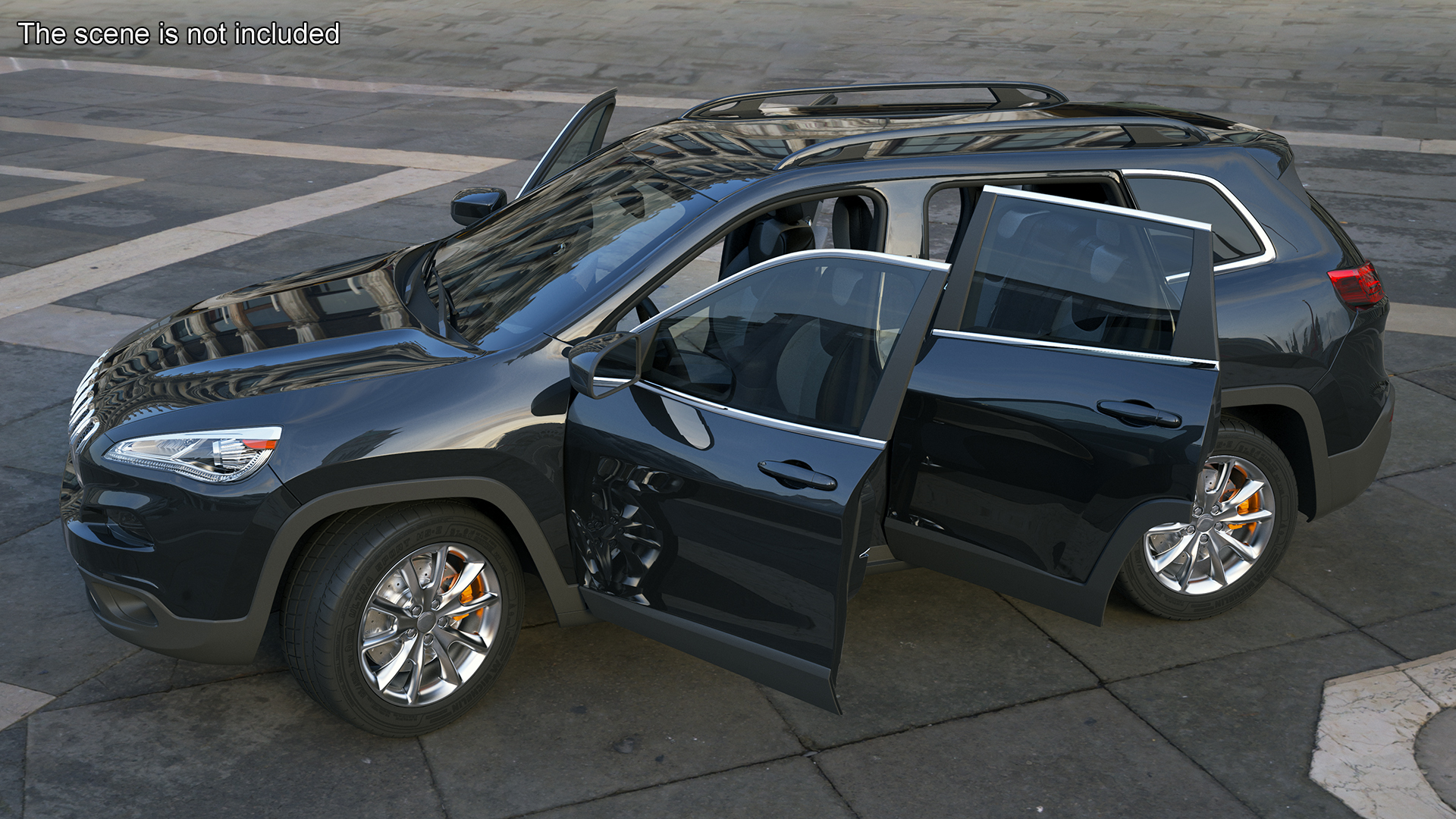 Modern SUV Rigged 3D