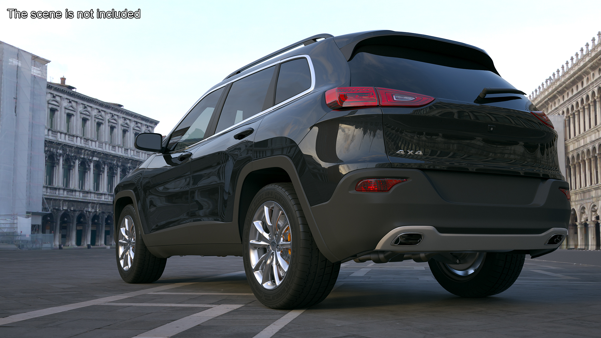 Modern SUV Rigged 3D