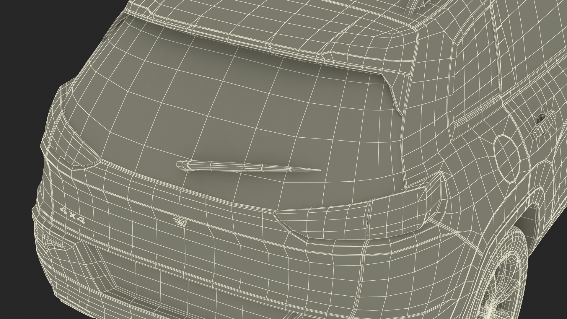 Modern SUV Rigged 3D