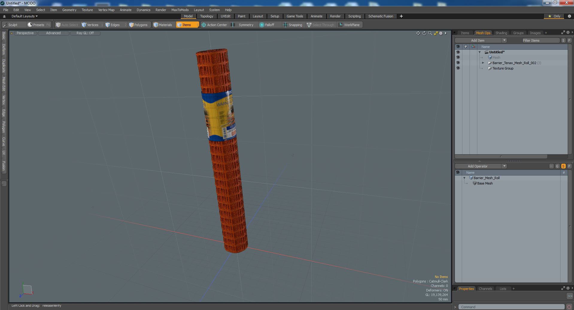 3D Barrier Tenax Mesh Roll model