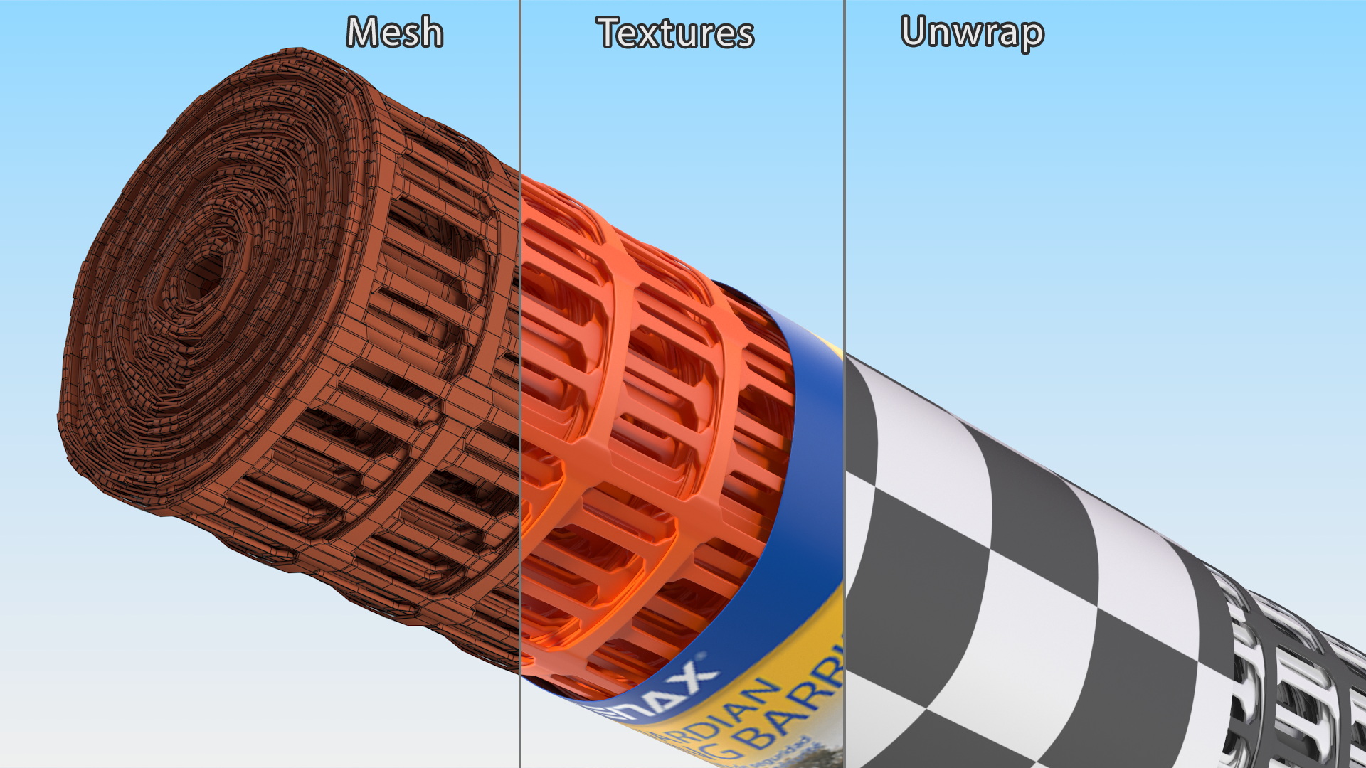 3D Barrier Tenax Mesh Roll model