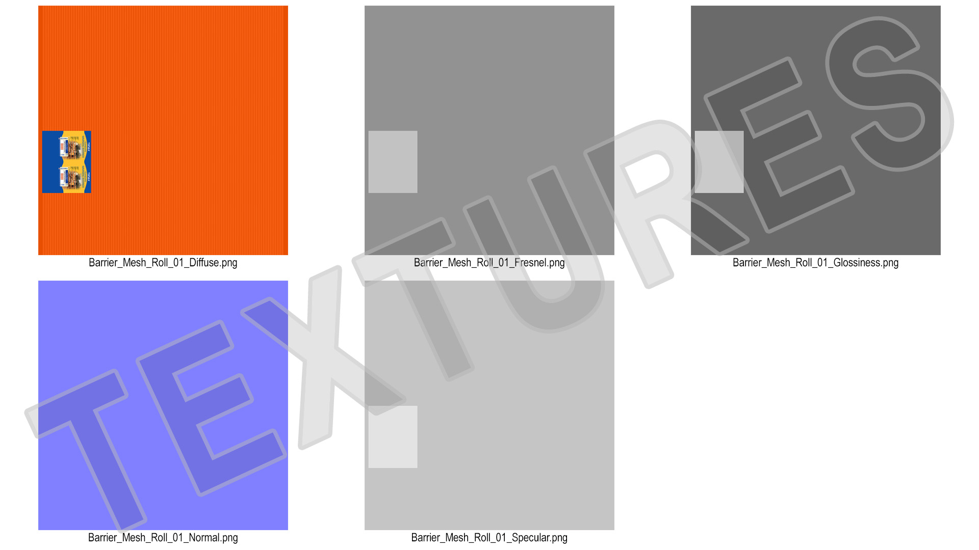 3D Barrier Tenax Mesh Roll model