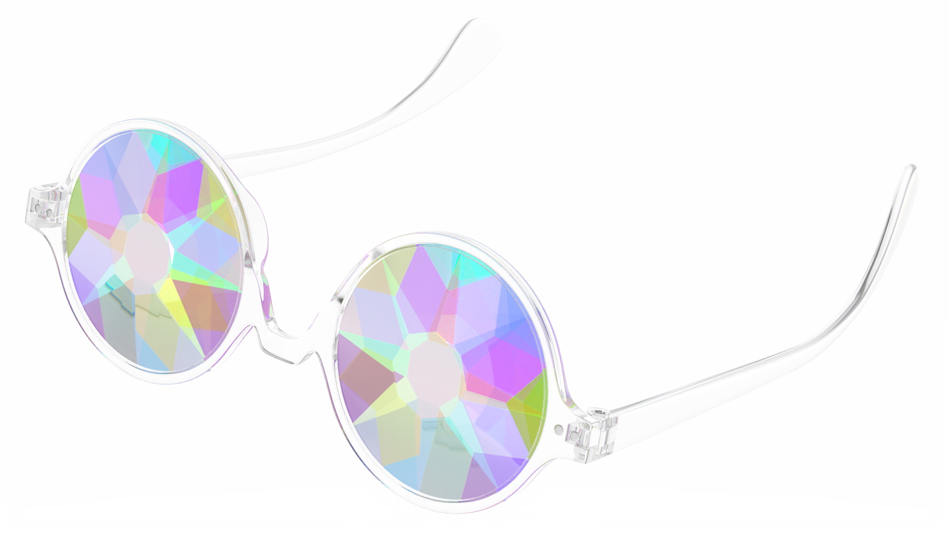3D Kaleidoscope Crystal Glasses model