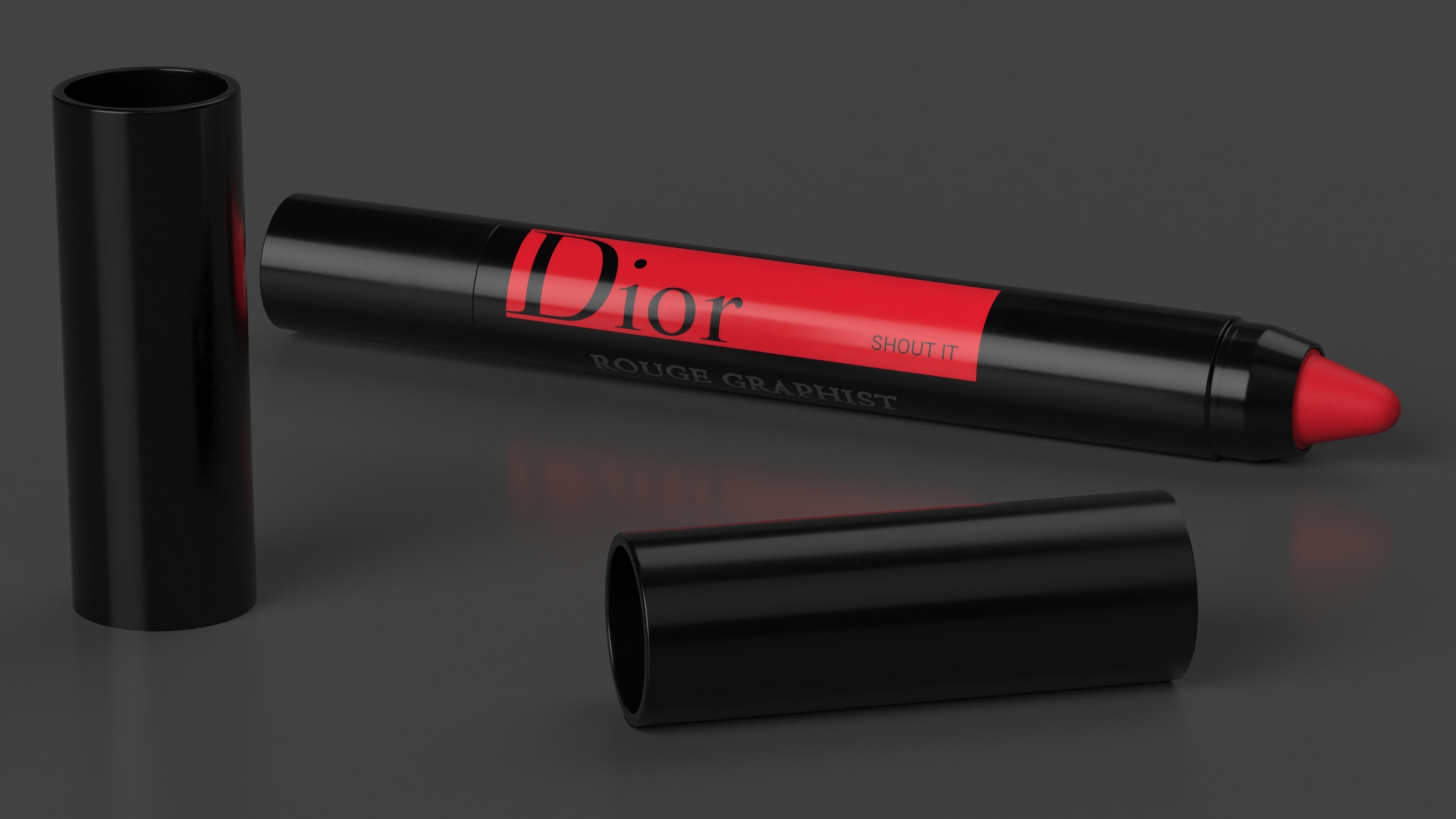 3D model Dior Rouge Graphist Lipstick Pencil