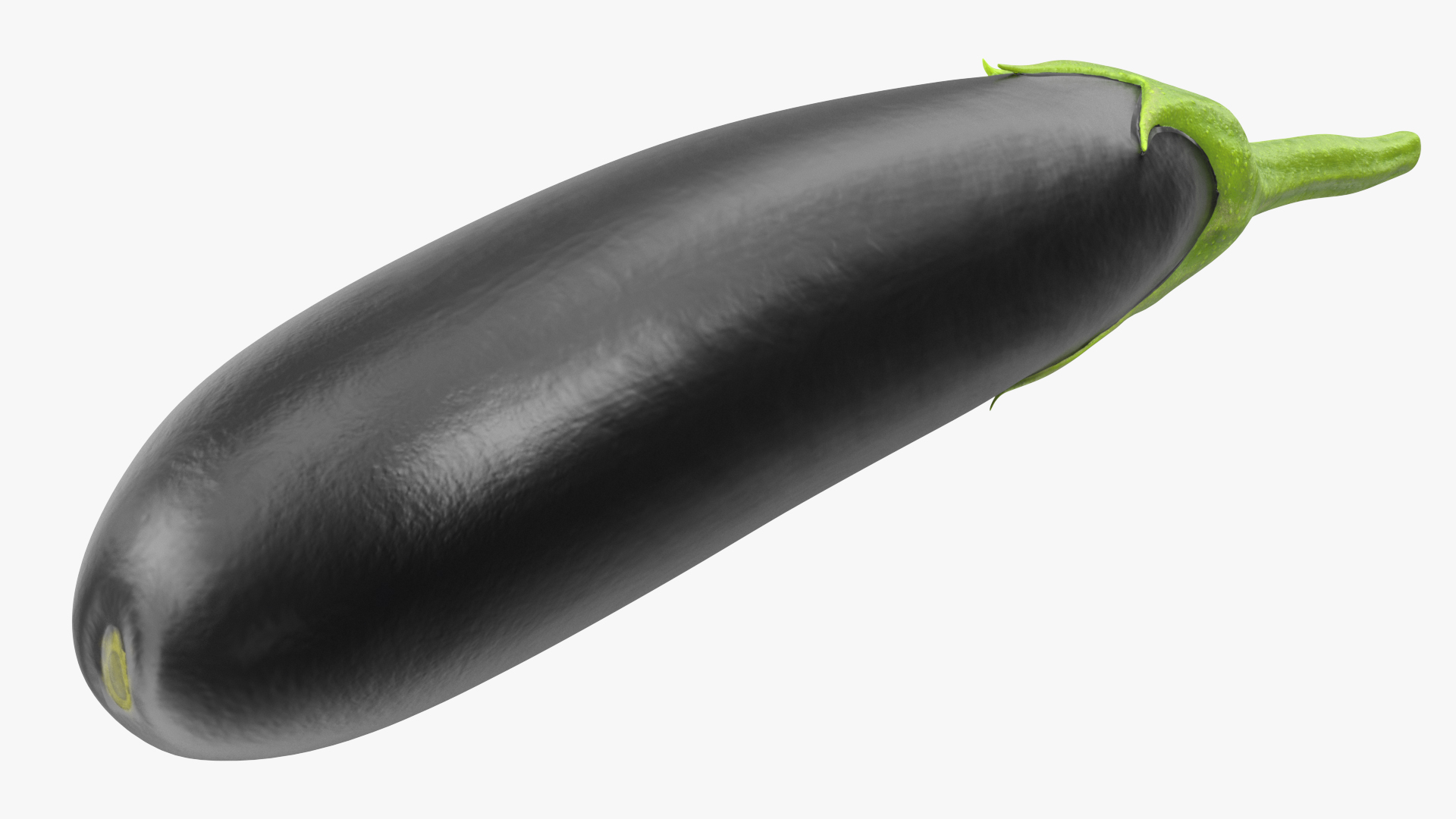 3D Black European Eggplant model